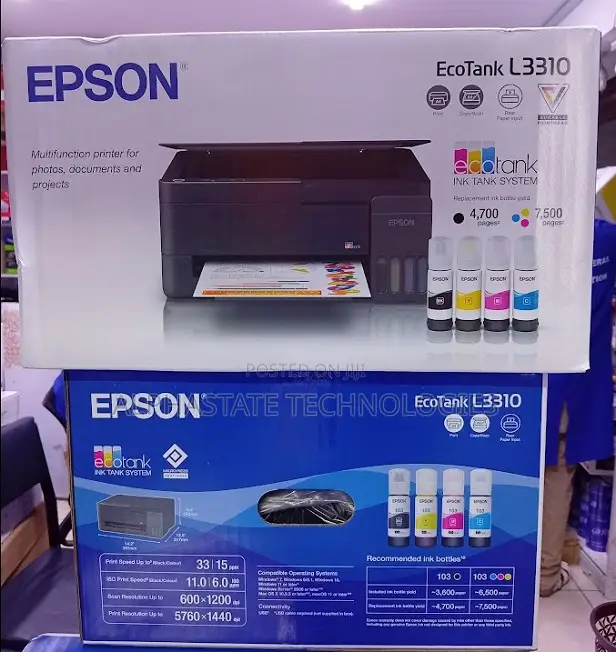 Multifunctional Print/Scan and Print L3310 Ink Tank Printer