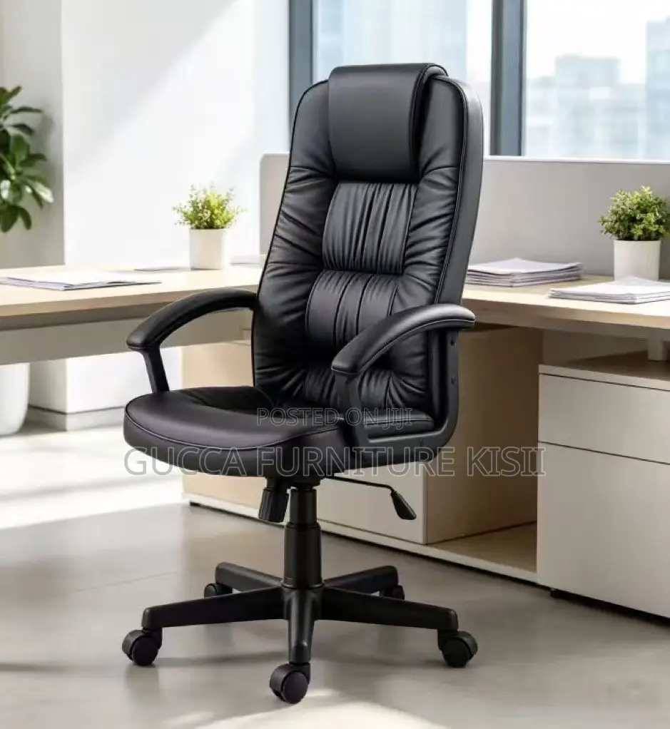 Comfortable High Back Adjustable PU Leather Boss Chair
