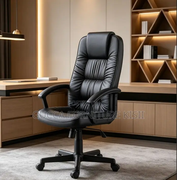 Comfortable High Back Adjustable PU Leather Boss Chair