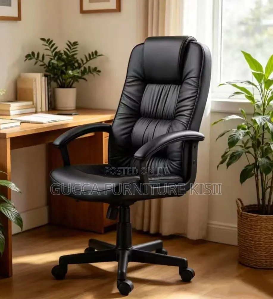 Comfortable High Back Adjustable PU Leather Boss Chair