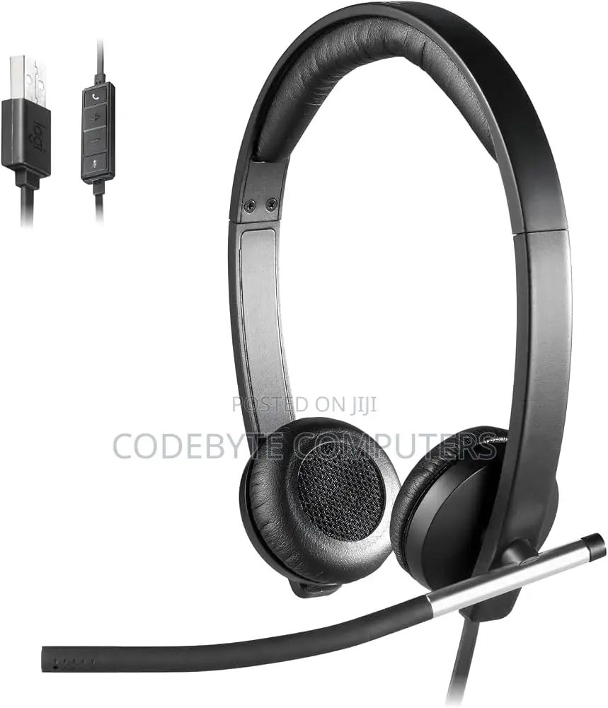 Logitech H650e Business Stereo USB-A Headset With Noise Cancelling Mic