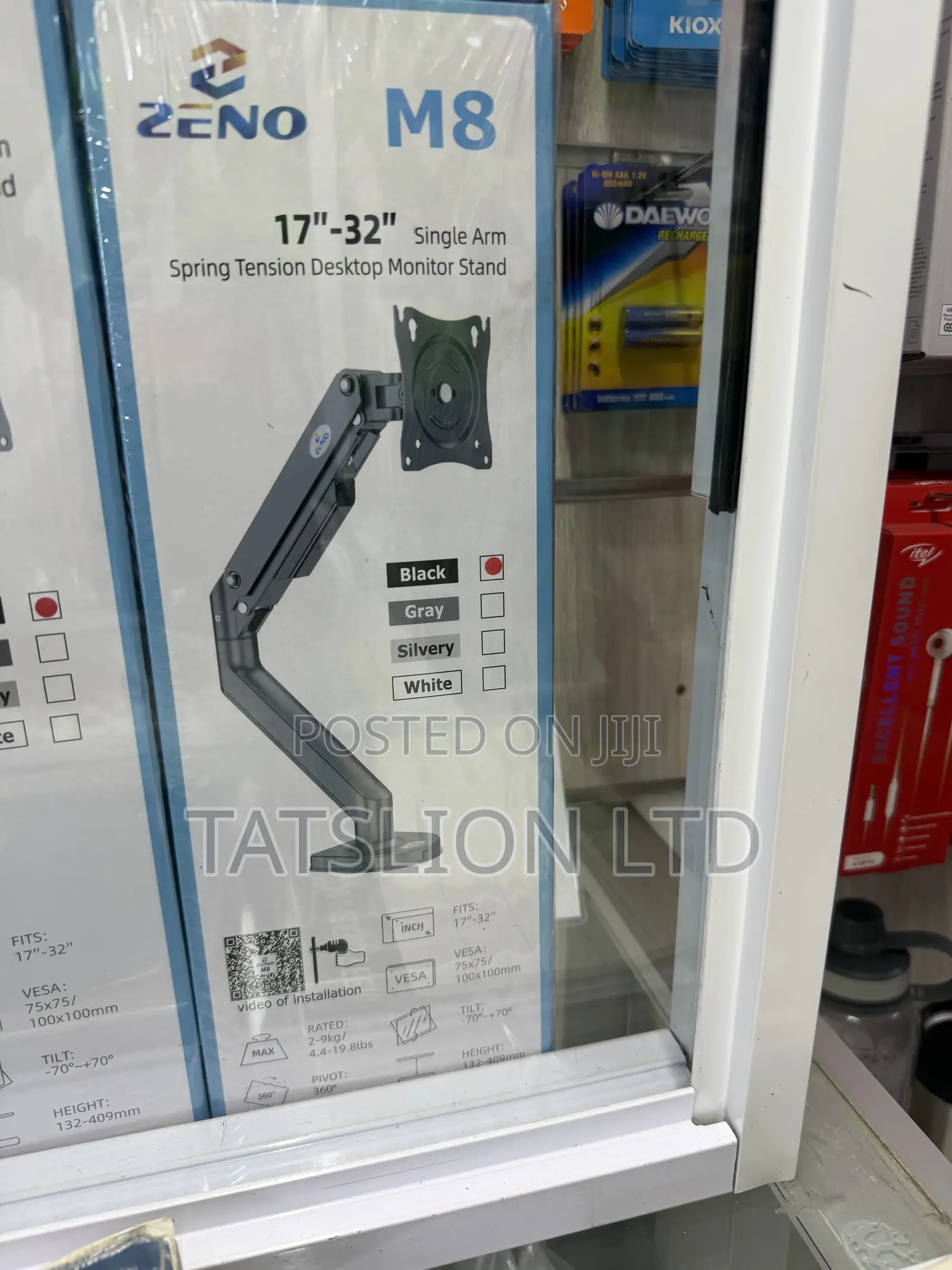 Zeno M8 Single Monitor Arm Stand Mount