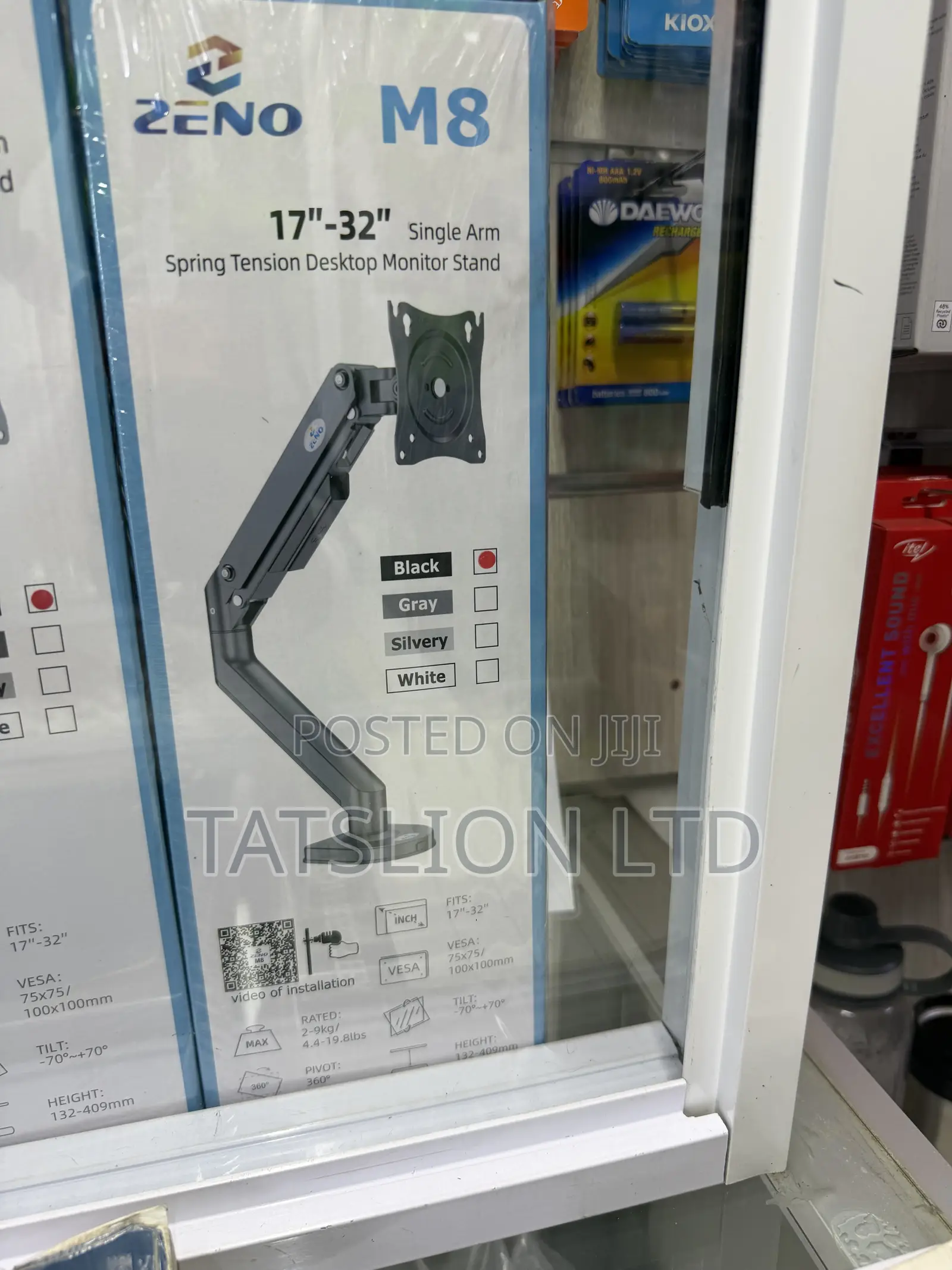 Zeno M8 Single Monitor Arm Stand Mount