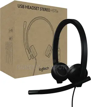 Logitech H570e Stereo USB-A Headset With Noise Cancelling Mic - Black