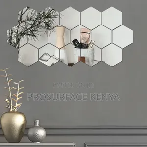 Gold Hexagonal Mirrors for Elegant Home Interiors