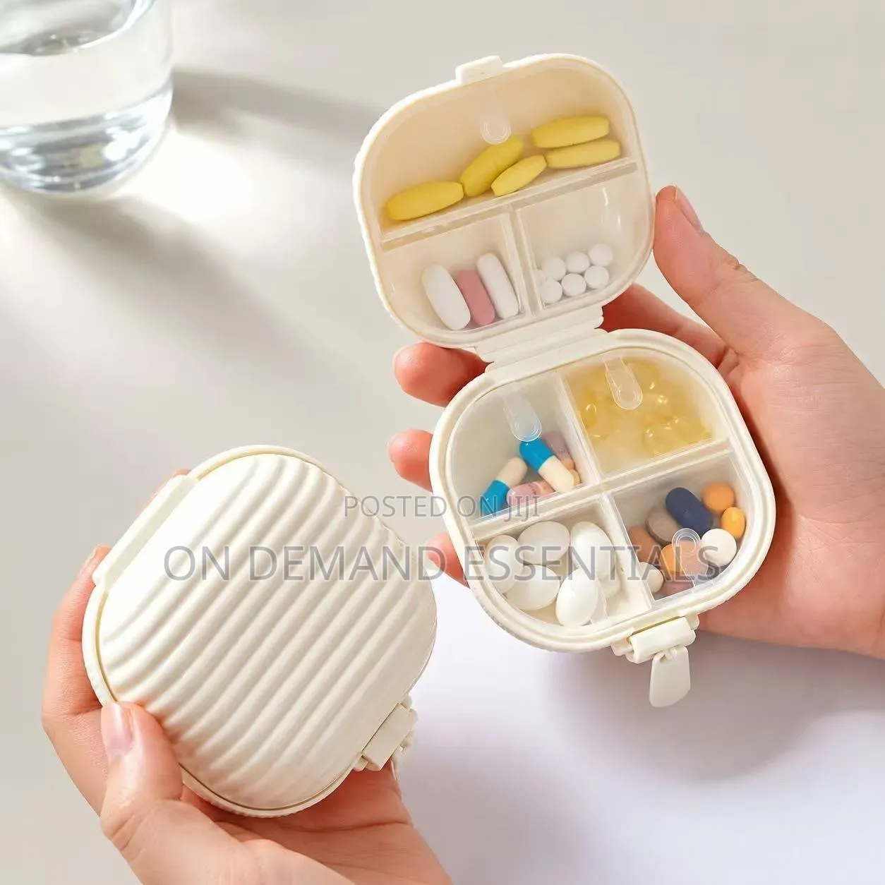 Portable Double-Layer Weekly Pill Organizer