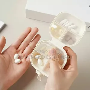 Portable Double-Layer Weekly Pill Organizer