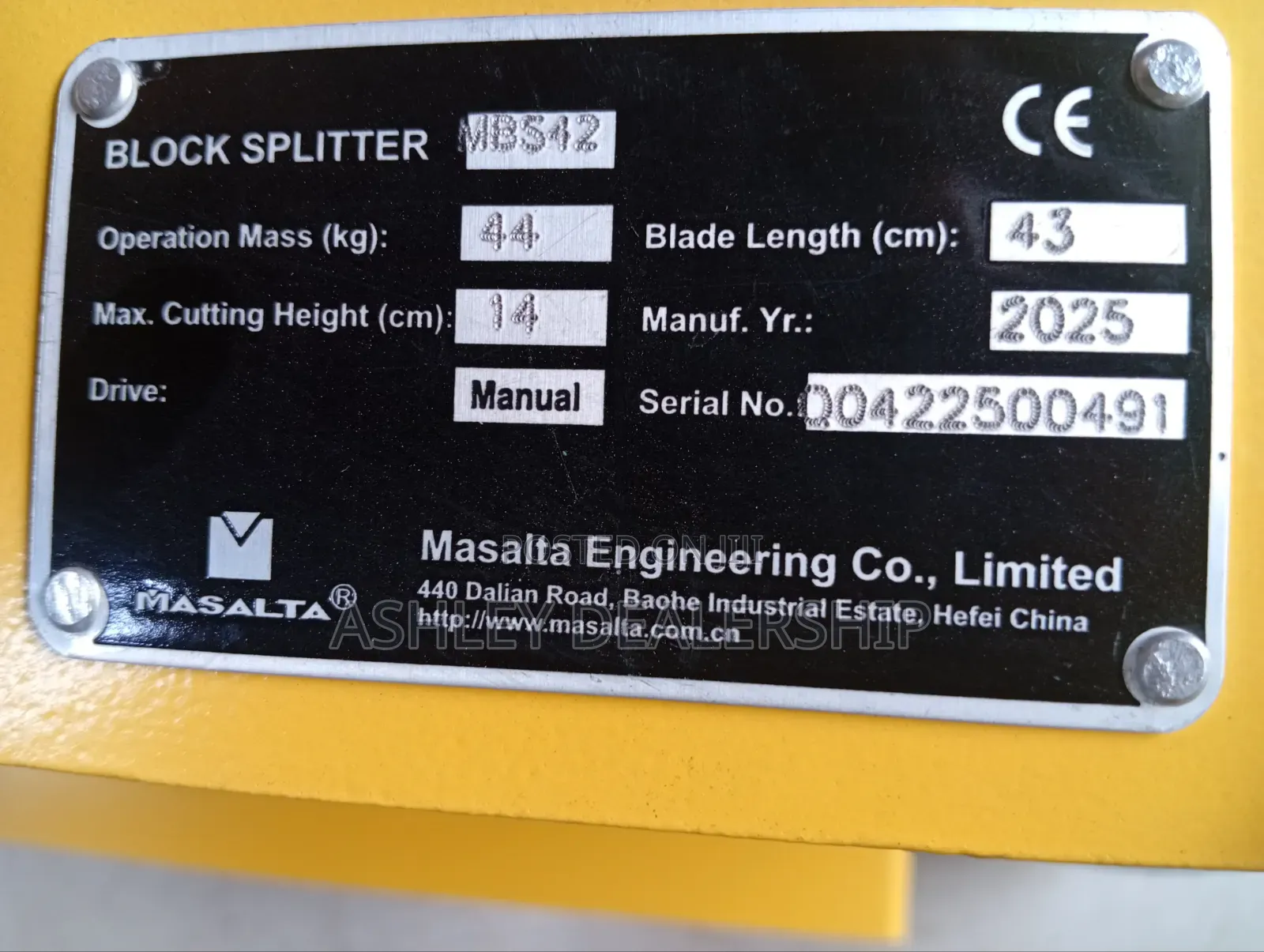 Masalta Block Splitter