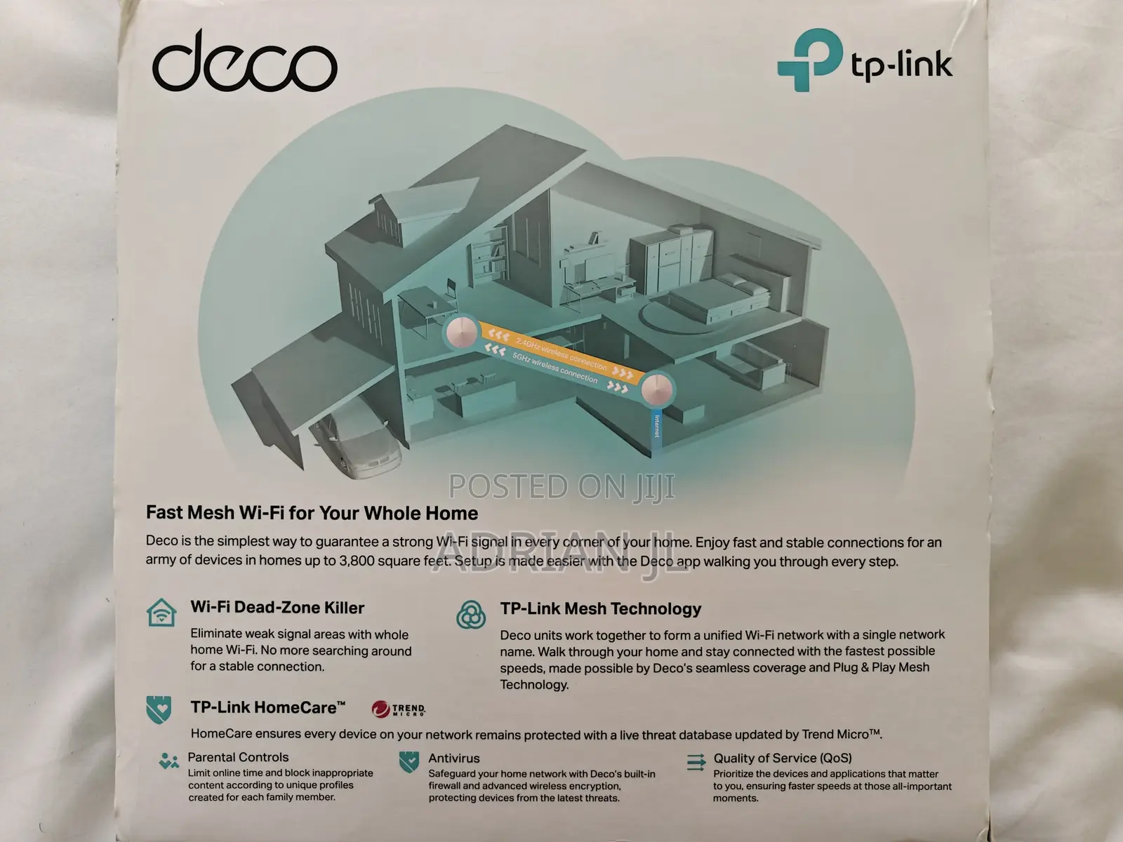 TP-Link Deco M5 AC1300 Mesh Wi-Fi System (2-Pack), Free Wall Mount Kit