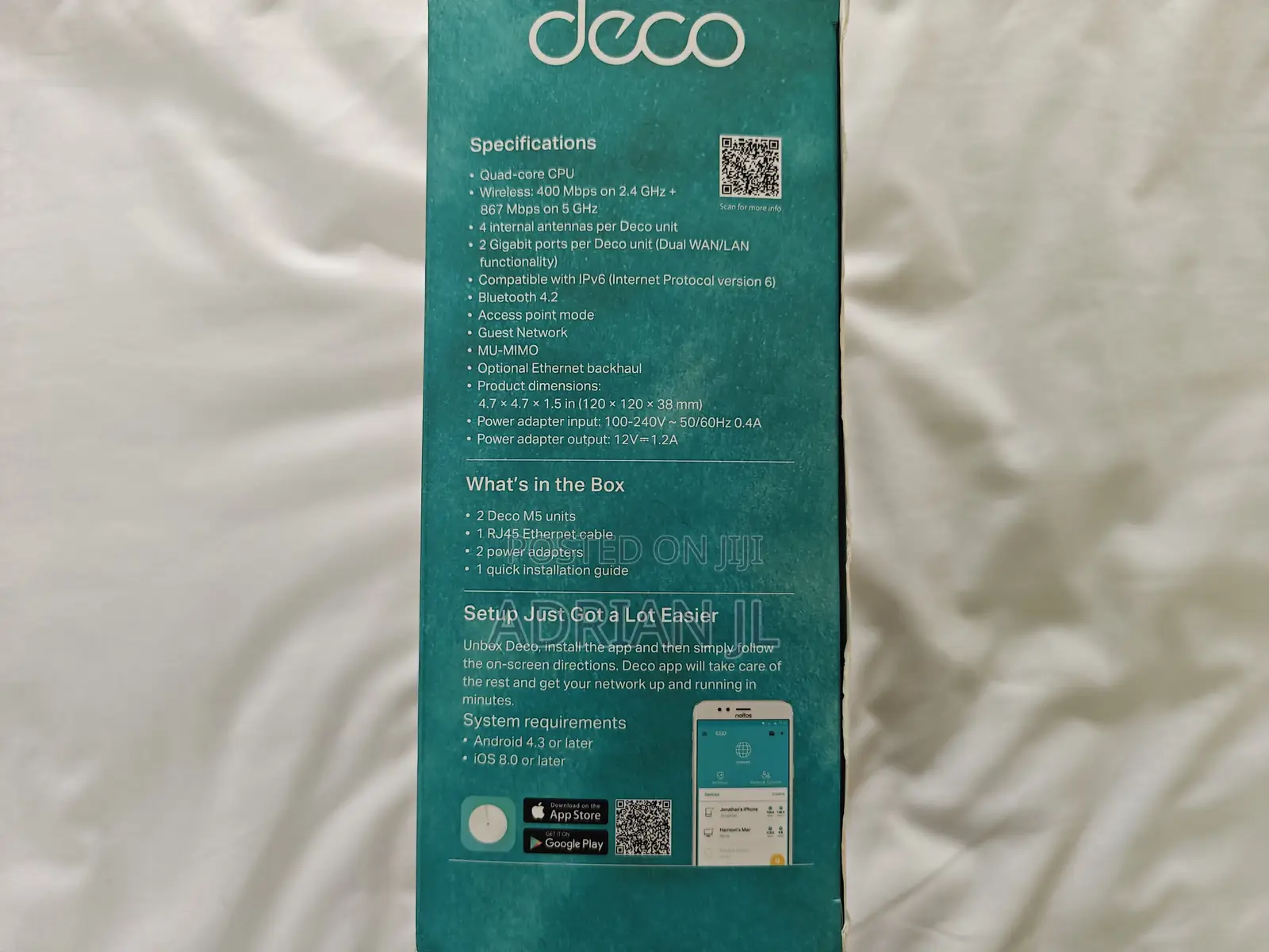 TP-Link Deco M5 AC1300 Mesh Wi-Fi System (2-Pack), Free Wall Mount Kit