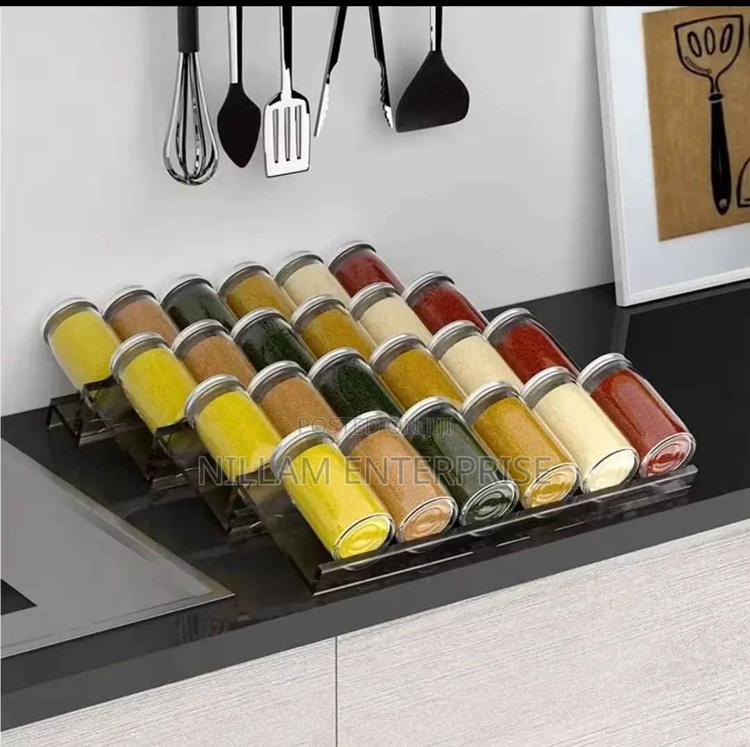 Acrylic Spice Rack Organizer 4pc Set