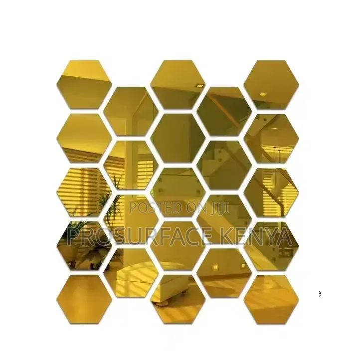Hexagonal Mirrors for Creative Geometric Wall Designs