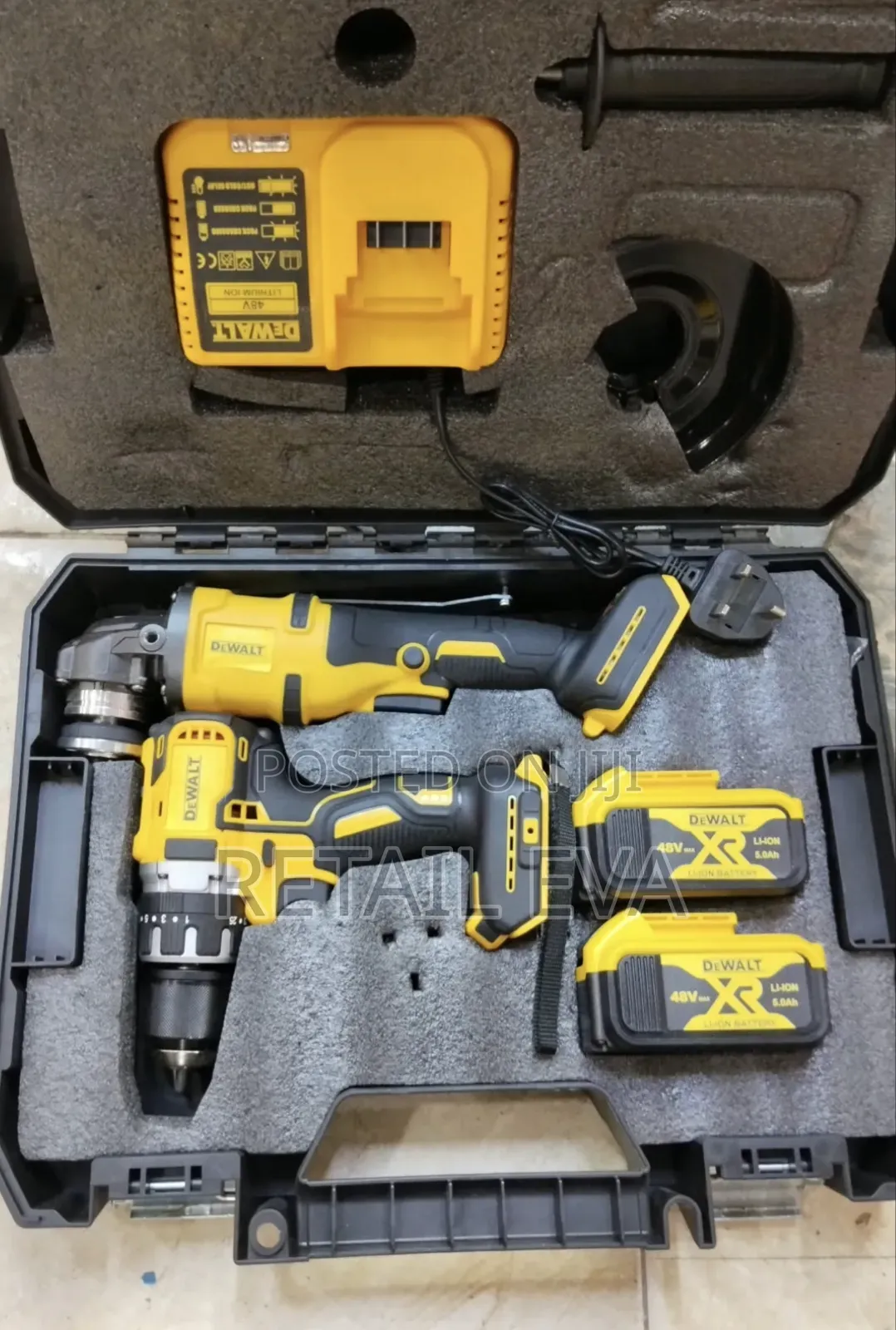 Dewalt Cordless Power Tool Set – Drill & Angle Grinder
