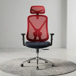 Office Chair : Red Orthopedic Chair