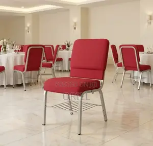 Office Chair : Red Stackable Heavy-Duty Event Chair