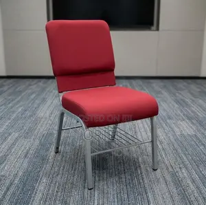 Office Chair : Red Stackable Heavy-Duty Event Chair