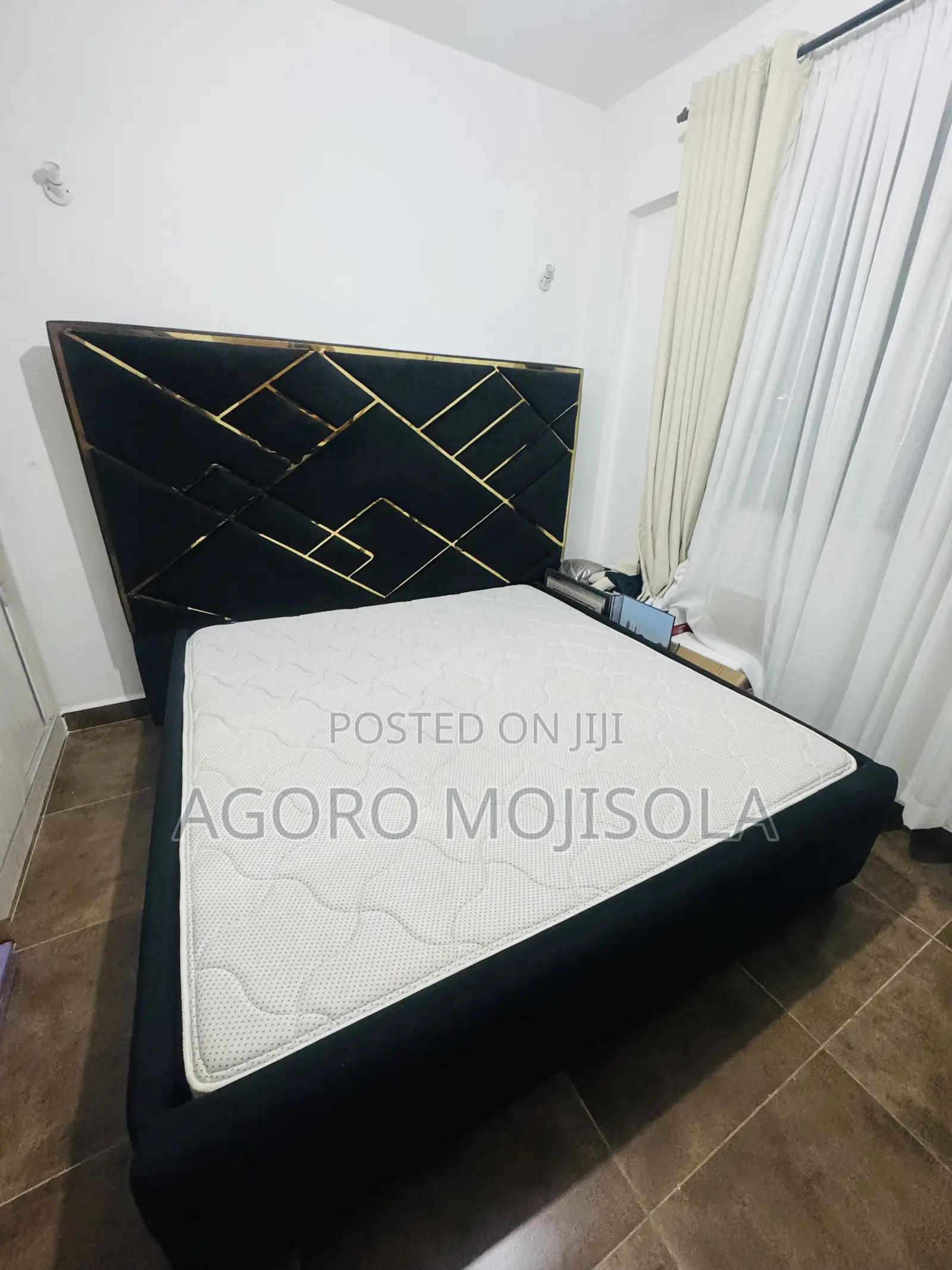 6by6 Bed Frame and Dr. Mattress Bed
