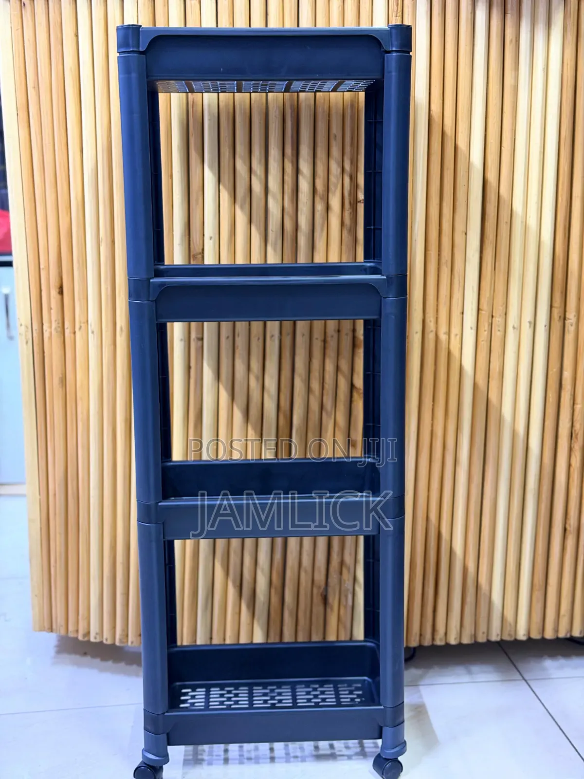 4-Tier Storage Rack With Wheels –Av