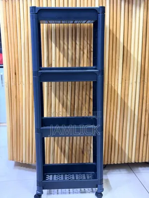 4-Tier Storage Rack With Wheels –Av
