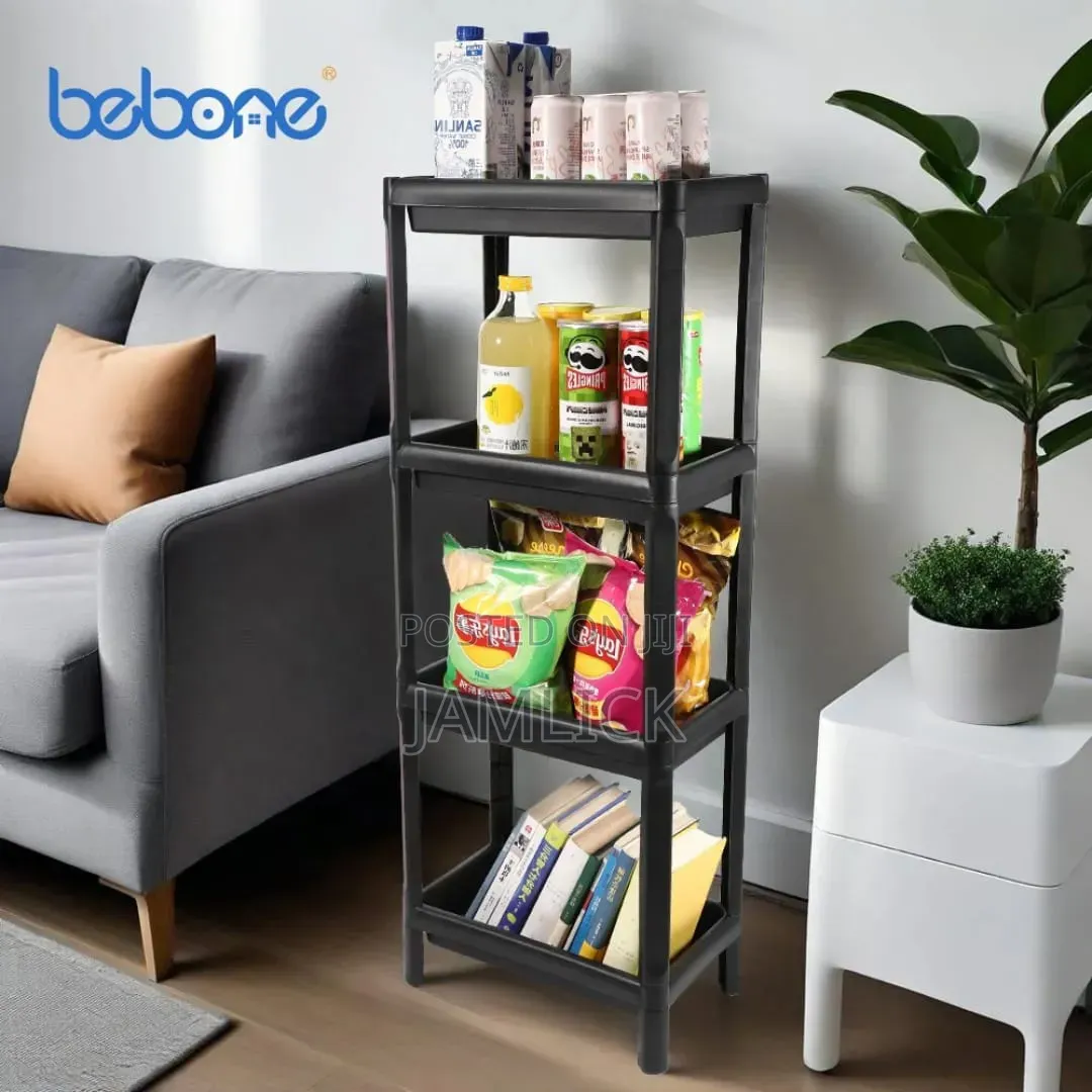 4-Tier Storage Rack With Wheels –Av