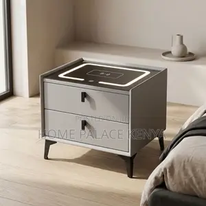 Night Stand; Modern Bedroom Side Cabinet With Storage Drawers