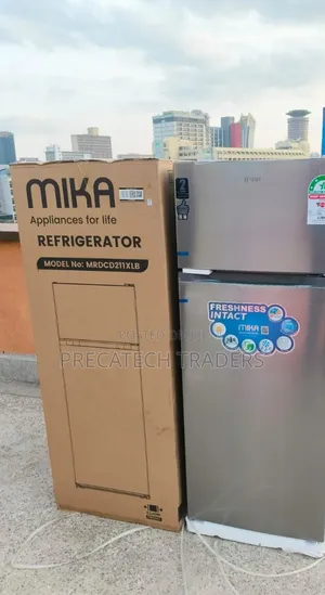 MIKA 211 Litres Refrigerator – Silver Finish