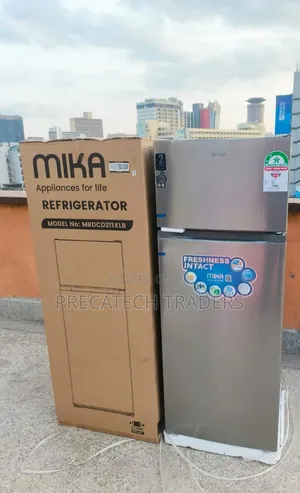 MIKA 211 Litres Refrigerator – Silver Finish