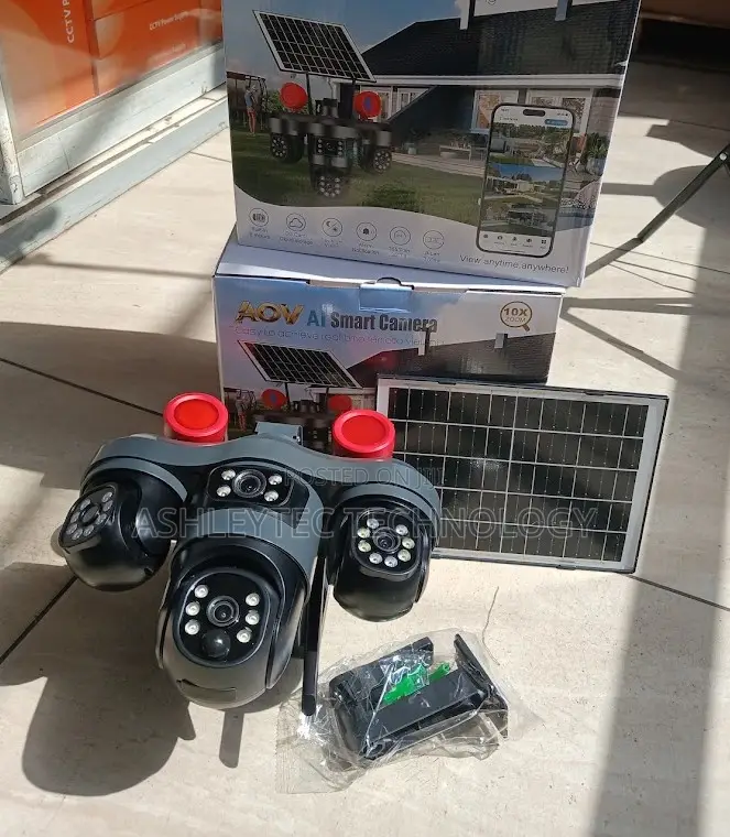 V380 Smart 4G Solar CCTV Camera for Outdoor Surveillance