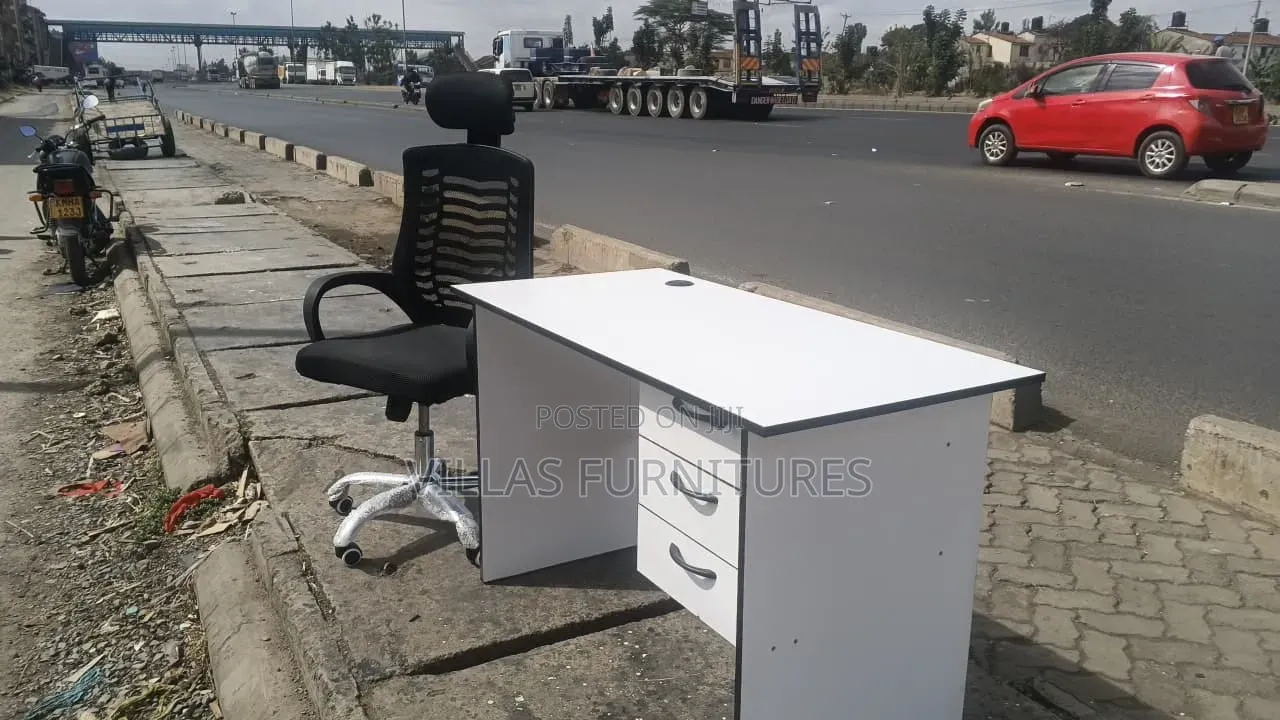 Adjustable Headrest Chair and Desk