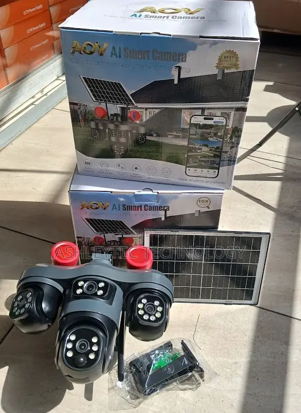 V380 Wireless 4G Solar Camera for Shop and Office Security