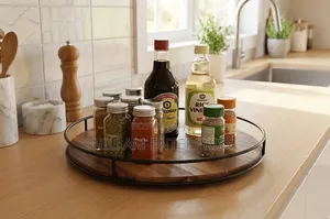 Wooden Rotating Lazy Susan