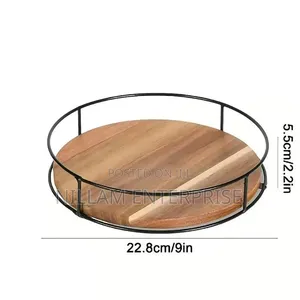 Wooden Rotating Lazy Susan