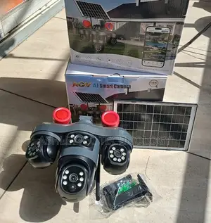 V380 Four-View Solar Surveillance Camera With 4G Network