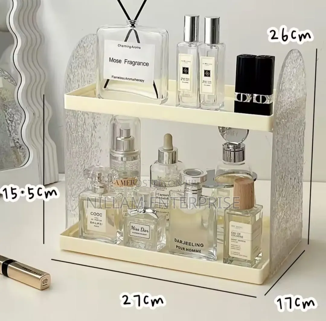 Acrylic Wavy Vanity Perfume/Cosmetic Rack