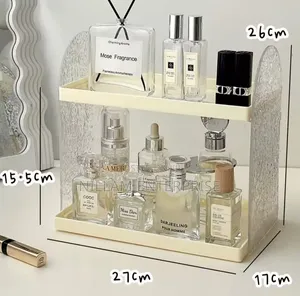 Acrylic Wavy Vanity Perfume/Cosmetic Rack