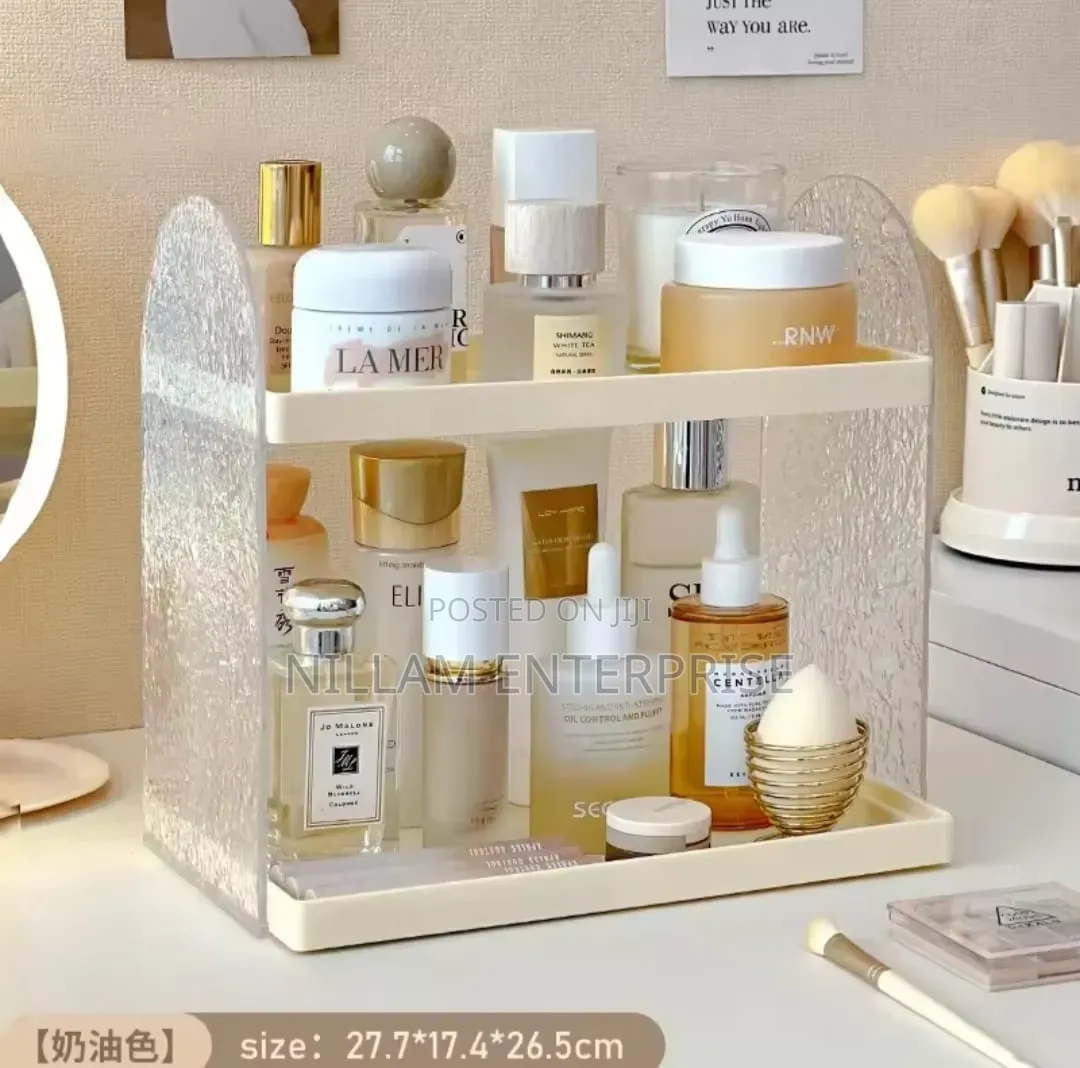 Acrylic Wavy Vanity Perfume/Cosmetic Rack