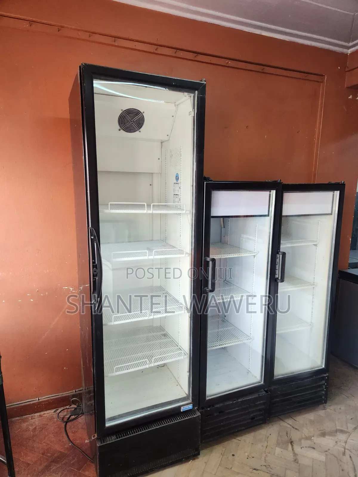 Black Tall Working Display Fridge/ Chiller, Show Case
