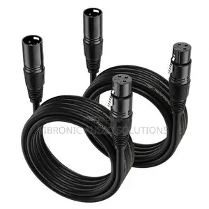 XLR Cables, 3ft 2 Pack Microphone Cable, XLR Male to Female Balanced M