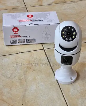 Indoor Security With V380 Dual Lens Bulb Wifi Camera