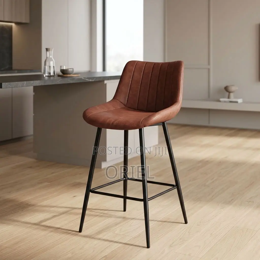 Modern Brown Bar Stool – Stylish Seating for Kitchen Islands