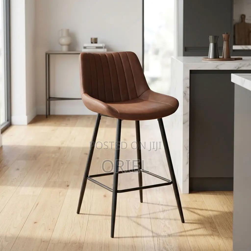 Modern Brown Bar Stool – Stylish Seating for Kitchen Islands