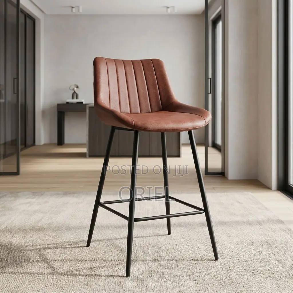 Modern Brown Bar Stool – Stylish Seating for Kitchen Islands