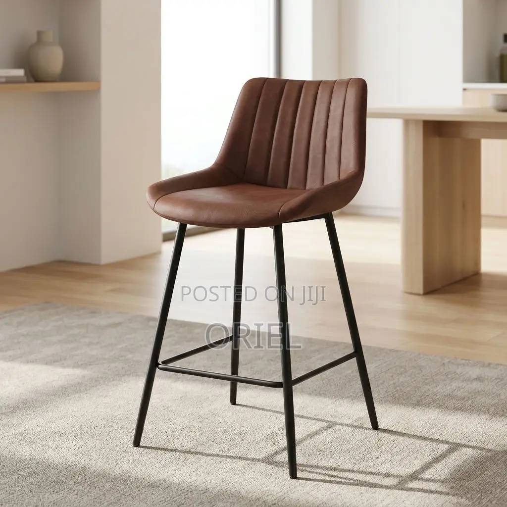Modern Brown Bar Stool – Stylish Seating for Kitchen Islands