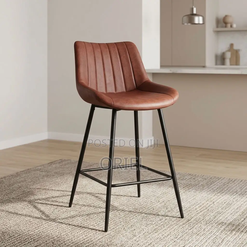 Modern Brown Bar Stool – Stylish Seating for Kitchen Islands