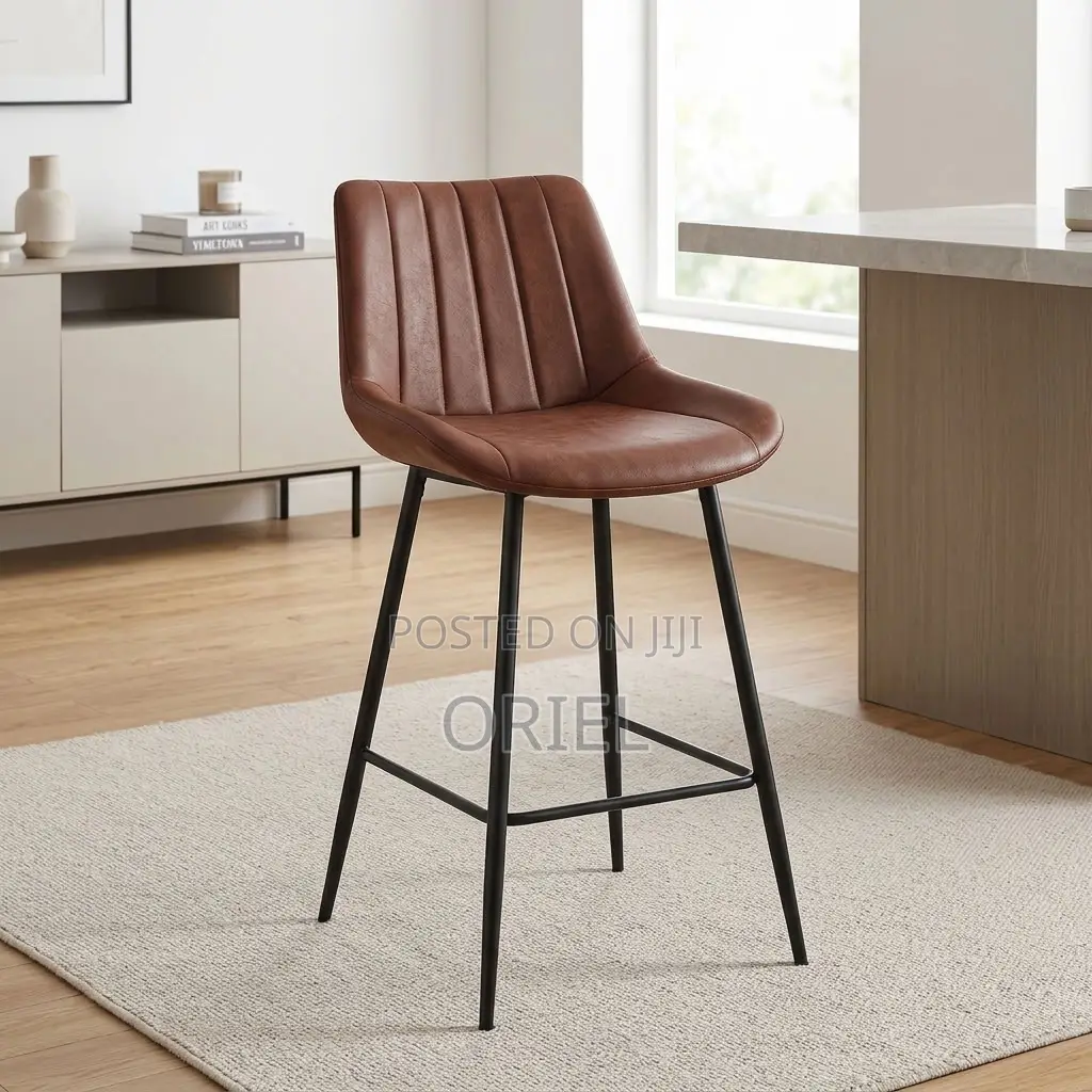 Modern Brown Bar Stool – Stylish Seating for Kitchen Islands