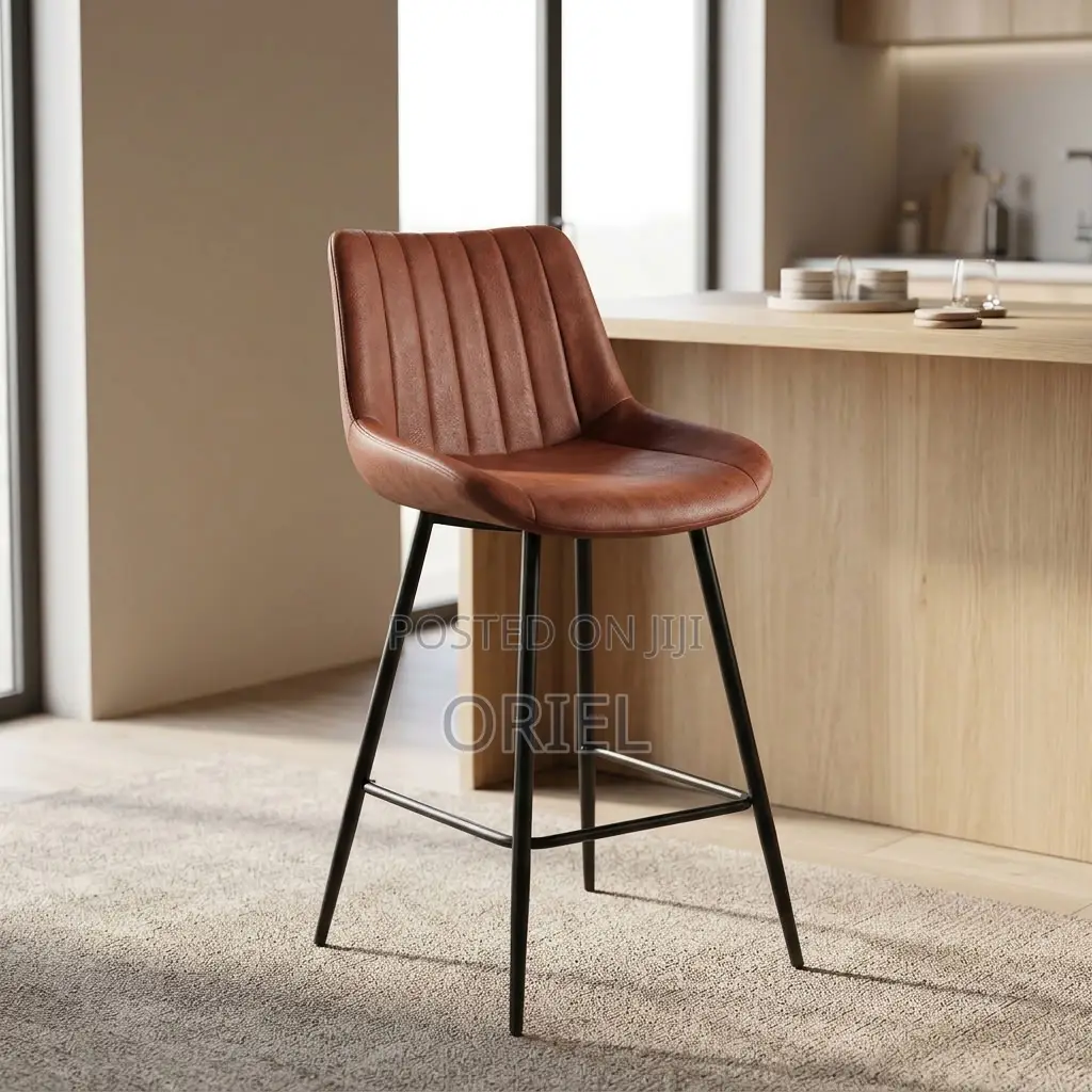 Modern Brown Bar Stool – Stylish Seating for Kitchen Islands