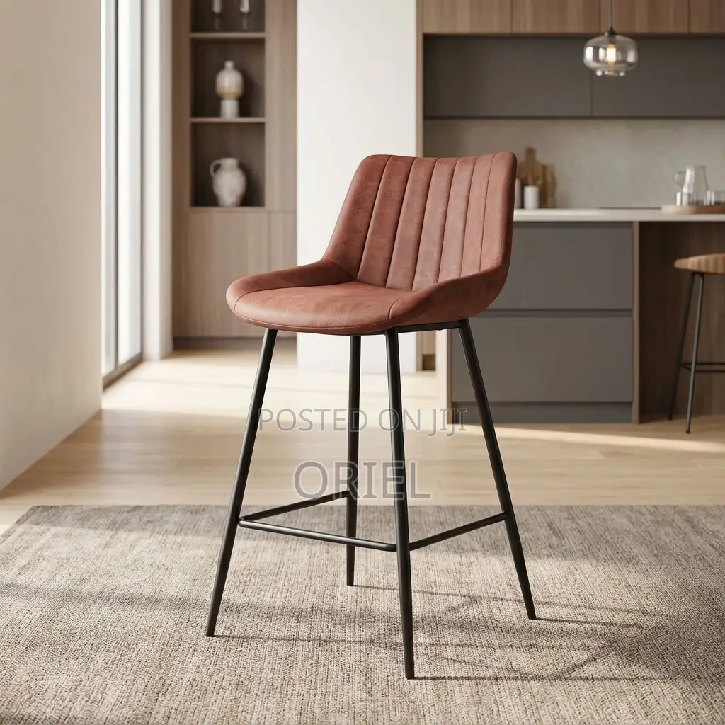 Modern Brown Bar Stool – Stylish Seating for Kitchen Islands