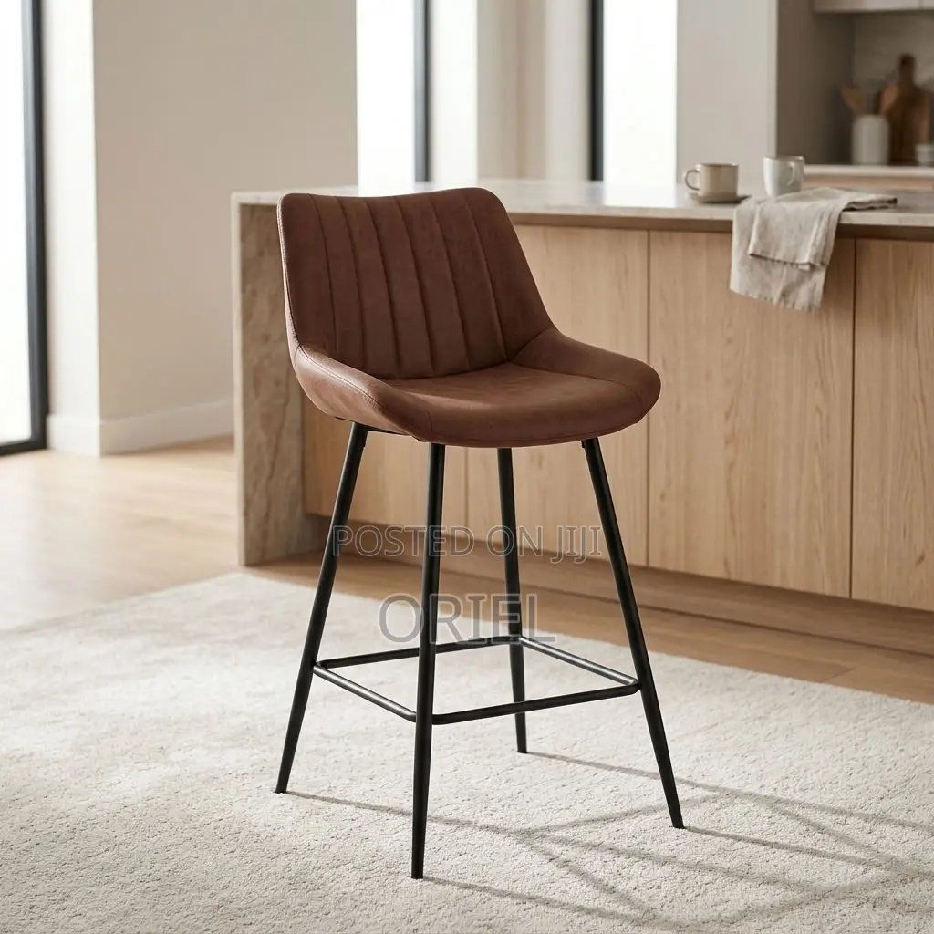 Modern Brown Bar Stool – Stylish Seating for Kitchen Islands