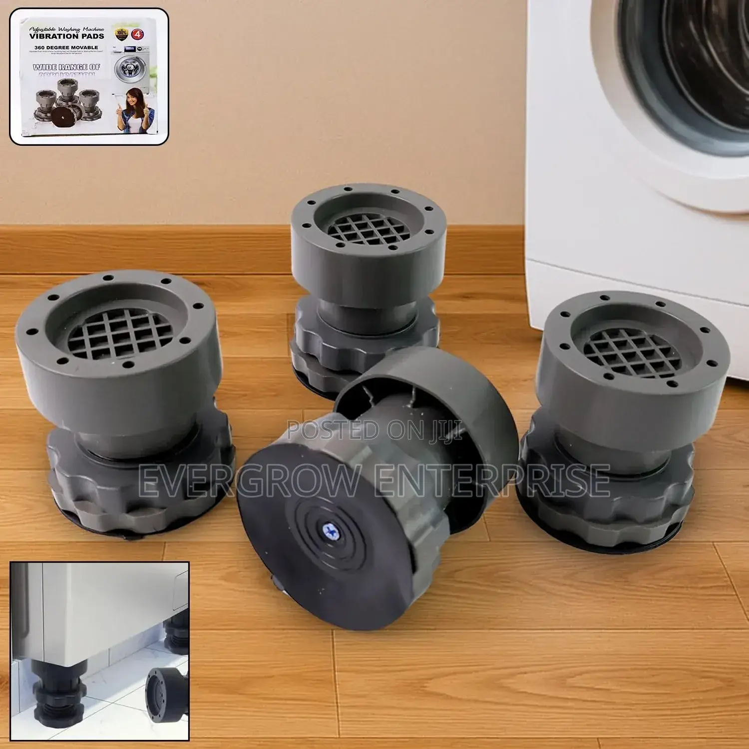 Adjustable Heavy Duty Washing Machine Antivibration Pads