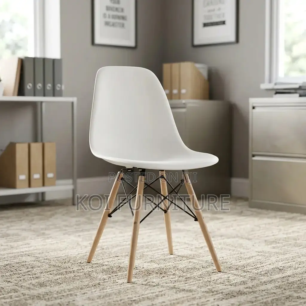 Home Office Combo : 0.9M White Office Study Desk + Chair